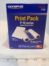 New Olympus Camedia P-P100 4x6 100 Prints Digital Photo Printer Worn Package picture