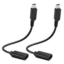 BTFO 2pcs USB Type-C to 3DS Charging Cable Adapter, 17.5 centimeters, black picture