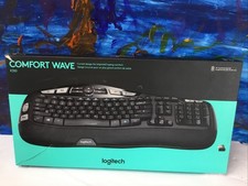 Logitech K350 Comfort Wave Wireless Keyboard Black With Dongle ￼ picture
