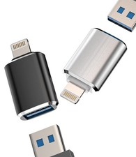 iPhone OTG Adapter(2Pack)USB Female to Lightning Male USB 2 Pack  picture