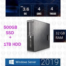 HP elite QUAD CORE 32GB RAM 500GB SSD + 1TB Windows server 2019 picture