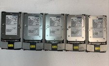 5x HP 72.8 GB 15000 RPM wide ultra320 SCSI server hard drive +caddy picture