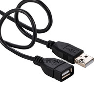 15ft USB 2.0 Extension Cable Type A Male to A Female Extender HIGH SPEED Black picture