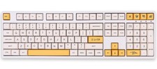 137 Key PBT Cute Keycap DYE-SUB XDA White Honey Milk English picture