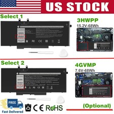 ✅4GVMP 3HWPP Battery For Dell Latitude 5400 5401 5500 5501 5510 Precision 3540 picture