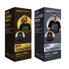 24in x 164ft Gold / Silver PET DTF Foil Film Roll DTF Transfer Film Cold Peel picture