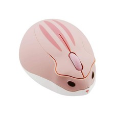 2.4GHz Wireless Mouse Cute Hamster Shape Portable Optical 1200DPI USB Pink picture