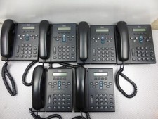 Lot of 6 - Cisco IP Phone CP-6921 CP-6921-C-K9  VOIP IP Phone w/ Handsets Black picture
