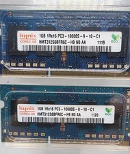 HYNIX HMT312S6BFR6C-H9 2 x 1GB Notebook SODIMM DDR3 PC10600(1333) picture