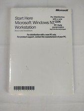 Vtg Start Here Microsoft Windows NT Workstation Basics Installation Manual New picture