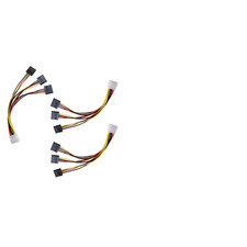 3 Pack 4Pin Molex to 3X Sata 15Pin Splitter Connector Power Supply Cable Adapter picture