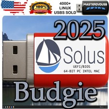 Solus Budgie 2025 – Bootable USB Live Installer – PC & Intel Mac – UEFI/BIOS picture