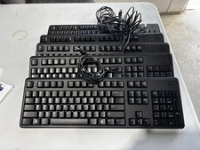 Lot Of 5 Dell KB212-B USB Quiet Key Keyboard - Black picture