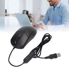 Heated Mouse 3 Levels Adjustable Black Ergonomic 1600DPI Wired Heating Mouse For picture