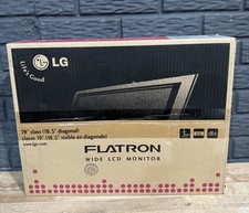 Black 19” LG Flatron W1943TB Wide LCD Computer Monitor in New Unused In Box picture