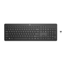 HP 230 Wireless Keyboard Caviar Black Full Size 2.4GHz USB Keyboard picture