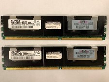 HP 4GB (2x2GB) PC2-5300F DDR2-667MHz ECC Registered Server RAM 398707-051 picture