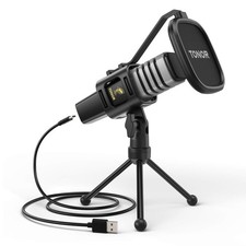 TONOR USB Condenser Microphone with Tripod Stand TC30 Brown Japan Import picture