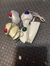 Lot of 4 Vintage Trackball Mice Logitech Kensington Orbit Retro Computer Mouse picture