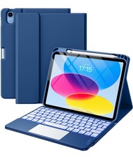 Harvopu Compatible for iPad 11th 10th Generation Case with Keyboard, Folio Cover picture