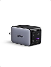 UGREEN Nexode 65W GaN USB C Wall Charger, 4-Port 2.64*1.65*1.5 inches, Black picture