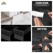 Clear Plastic Shelf Label Holders 15 Pcs 5.1 x 3.2 Inch for Organization picture