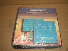 Vintage Texas TI-99/4a Microsoft Multiplan Original Binder Manual and software picture