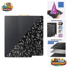 Revolutionary 257x257mm Build Plate with Diamond and Carbon Fiber Textures picture