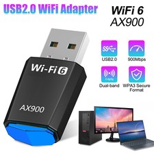 Wireless USB WiFi 6 Adapter, 802.11ax 900Mbps Dual Band 2.4/5Ghz Network Dongle picture