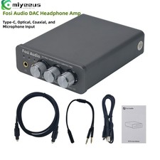Fosi Audio K5 PRO MINI Stereo DAC Headphone Amp External USB Sound Card f/Laptop picture