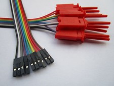 16pcs 2.54mm Jumper Wire 1x10pin Female to Flat Test Clip Ribbon Cable 9.5