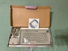 Ack-580 One Touch Simply Wireless Multimedia Keyboard Trackball Retro Tech picture