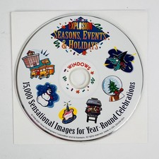 Art Explosion Seasons, Events & Holidays 15,000 Images Windows PC CD Disc ONLY picture