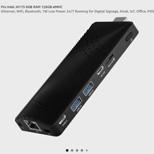 HEIGAOLAPC Fanless Stick PC Intel J4115 6GB RAM 128GB eMMC Win 11 Pro picture