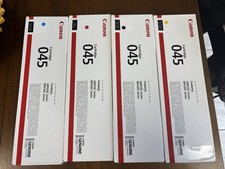 Canon Genuine Toner Bundle 045, 4 Pack for Canon Color Cyan Magenta Yellow Black picture