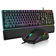 RedThunder K10 Wired Gaming Keyboard and Mouse and Wrist Rest Combo picture