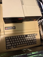 Vintage Apple IIe A2S2064 Personal Computer w/ Transwarp Dual Floppy Drives picture