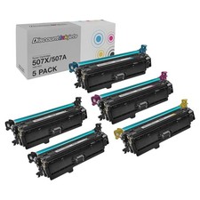 Cartridges for HP 507X & 507A Toner (2 Black 1 Cyan 1 Magenta 1 Yellow) picture