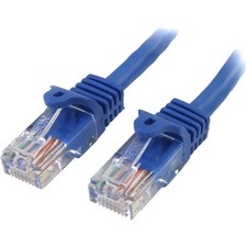 Startech Rj45Patch7 7Ft Blue Cat5E Cable Snagless Ethernet Gigabit Lan Rj45 picture