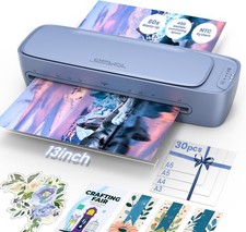 13-inch laminator (11x17 inches), including laminating paper picture