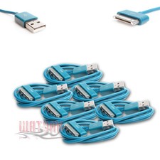 6 6FT USB SYNC DATA POWER CHARGER AQUA BLUE CABLE IPHONE 4S IPOD TOUCH NANO IPAD picture