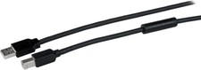 StarTech 50ft Active USB 2.0 Cable, USB-A to USB-B, Black picture