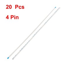 A Type 20Pcs 0.5mm Pitch 4 Pin AWM 80C 60V VW-1 FFC FPC Cable 200mm picture