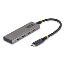 StarTech 4-Port USB-C Hub 10Gbps with 100W PD 3.8x1.1x0.4 in, Space Gray picture
