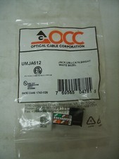 OCC Optical Cable Co. - CAT6 Jack UMJ - Bright White Bezel - UMJA612 picture