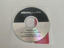 Micron PC MRestore NT Transport ZX Edition Laptop SFO002215-00 CD - Disc Only picture