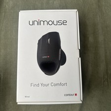 Contour Unimouse-L Left Handed Vertical Ergonomic Wired USB Mouse 6-Button Black picture