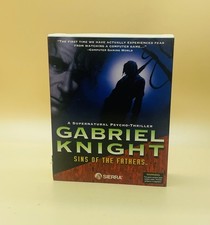 Gabriel Knight Sins of the Fathers PC Big Box MS DOS 3.5 Floppy Incomplete picture