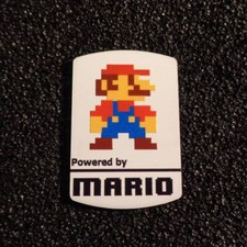 Super Mario 8-bit NES Nintendo Logo Label Decal Case Sticker Badge [452b] picture