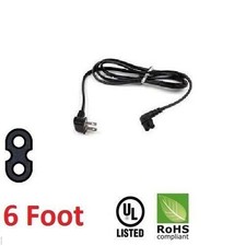 6 Foot Angled 2 Prong replacement CBF power cord for Samsung TV P/N 3903-001117 picture